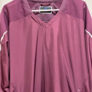 Holloway Mens Large Maroon Golf Pullover PGA Breathable WindbreakerJacket